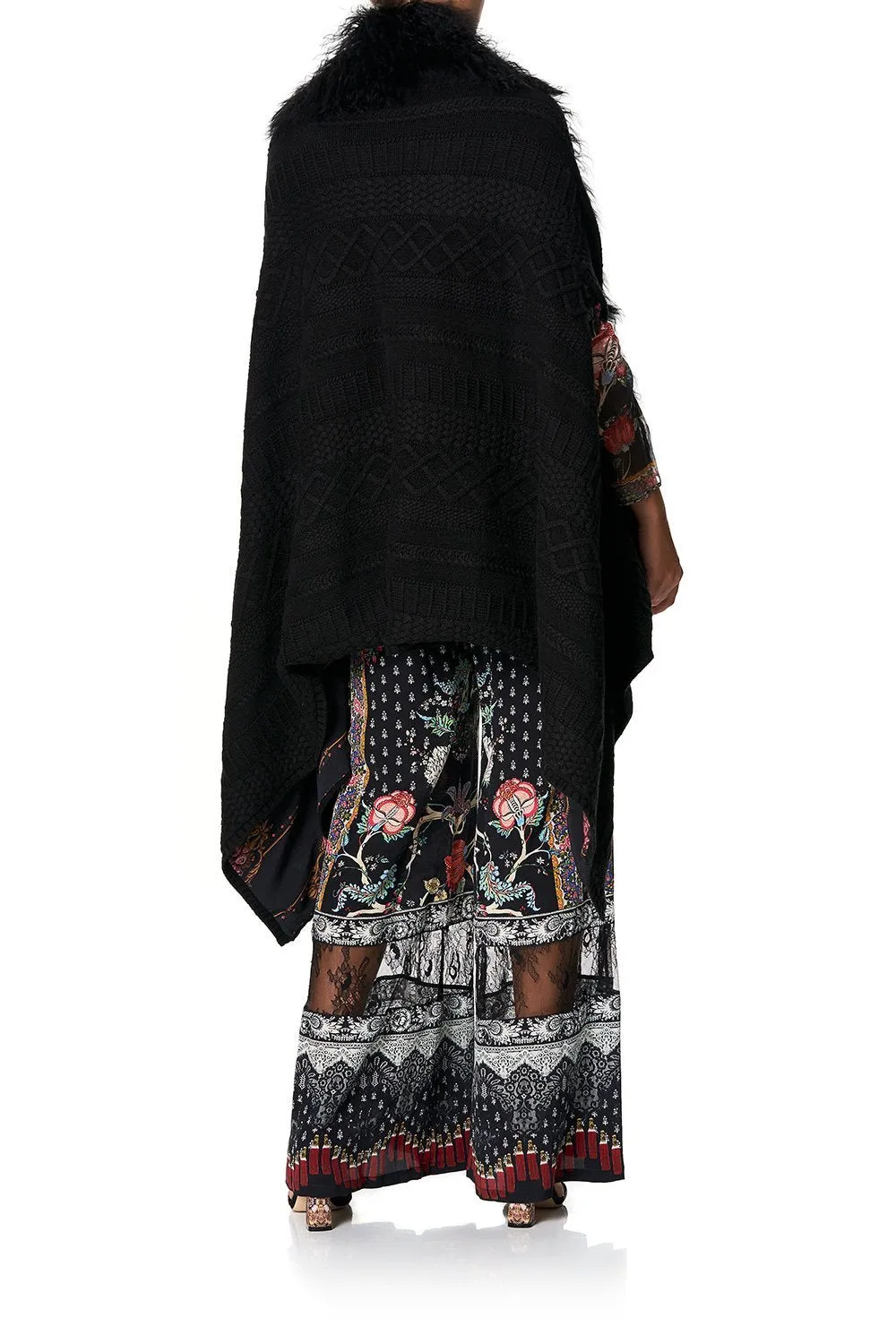 SHEARLING CAPE WITH LINING HEUTE PROVINCIAL
