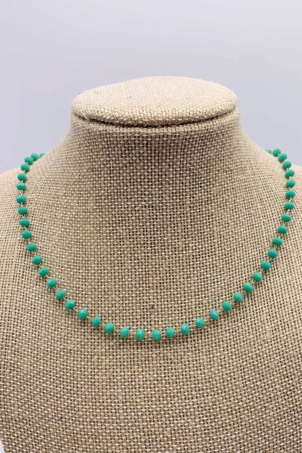 Short Colored Beaded Necklace