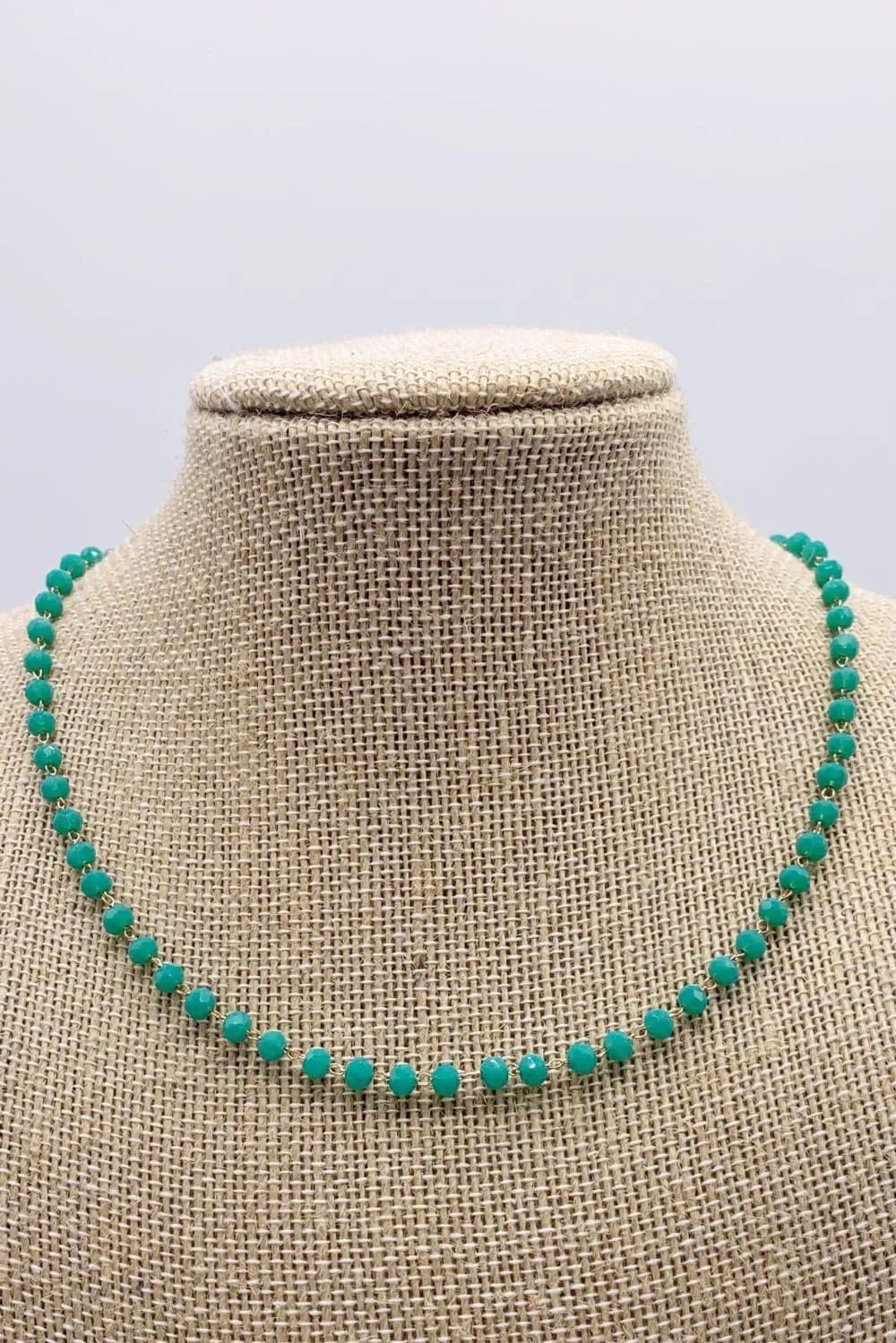 Short Colored Beaded Necklace