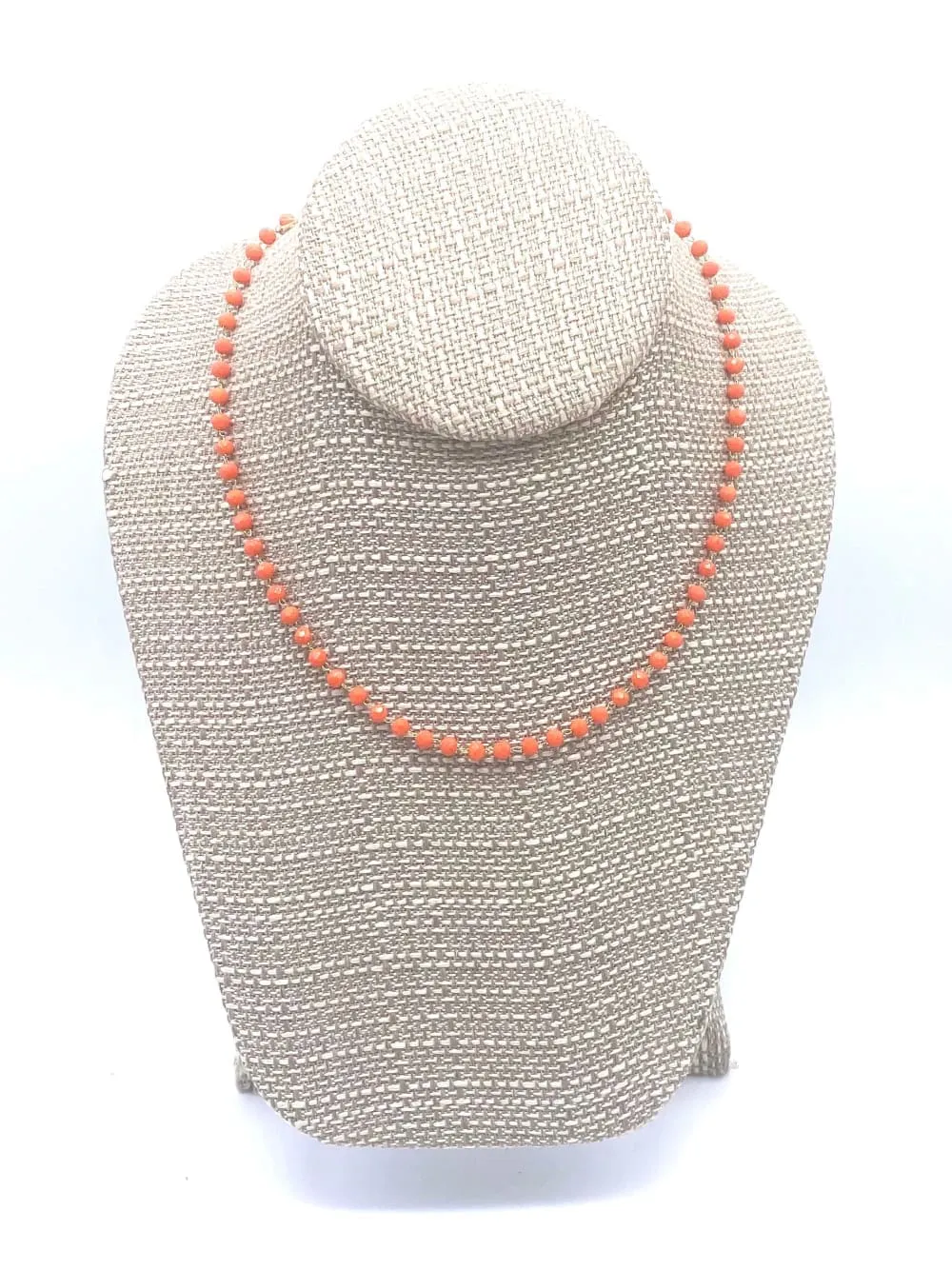 Short Colored Beaded Necklace