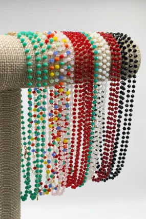 Short Colored Beaded Necklace
