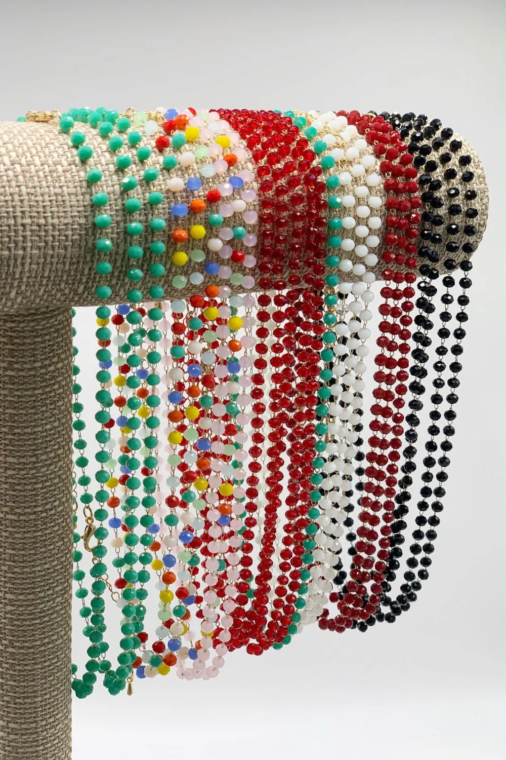 Short Colored Beaded Necklace