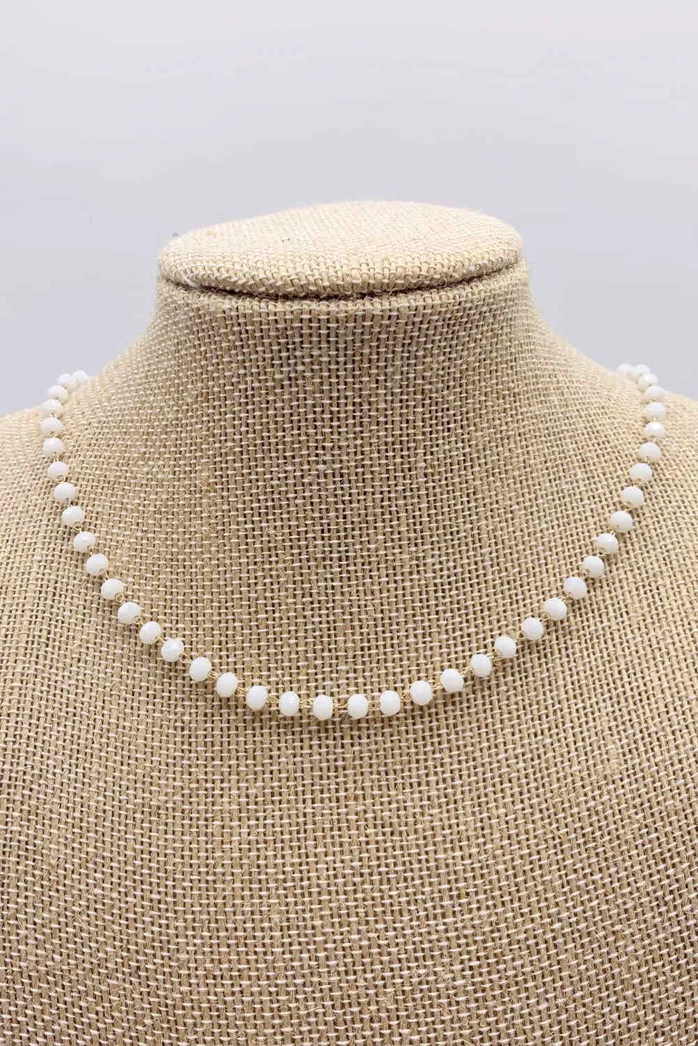 Short Colored Beaded Necklace