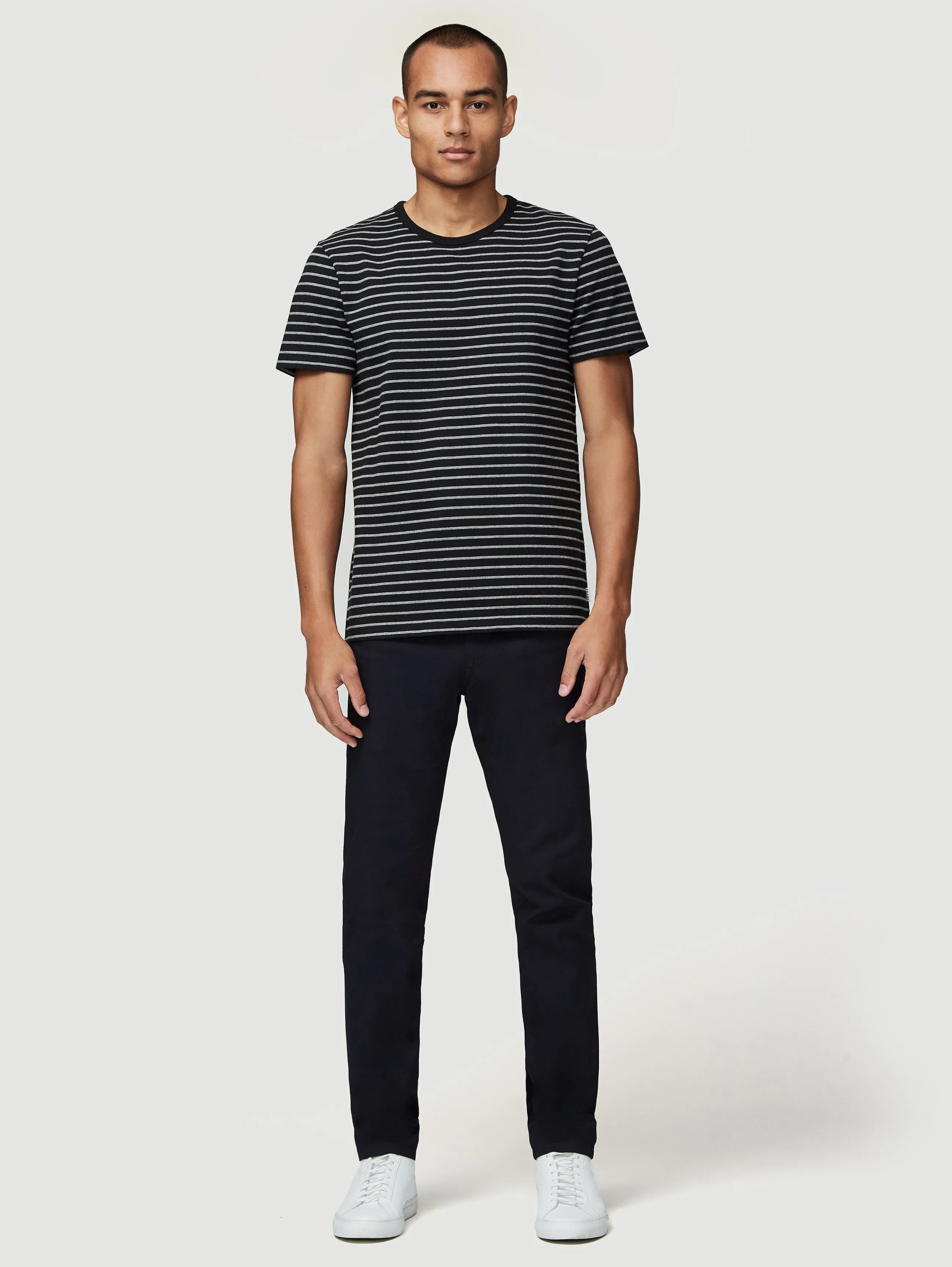 Short Sleeve Ringer Tee -- Noir Multi