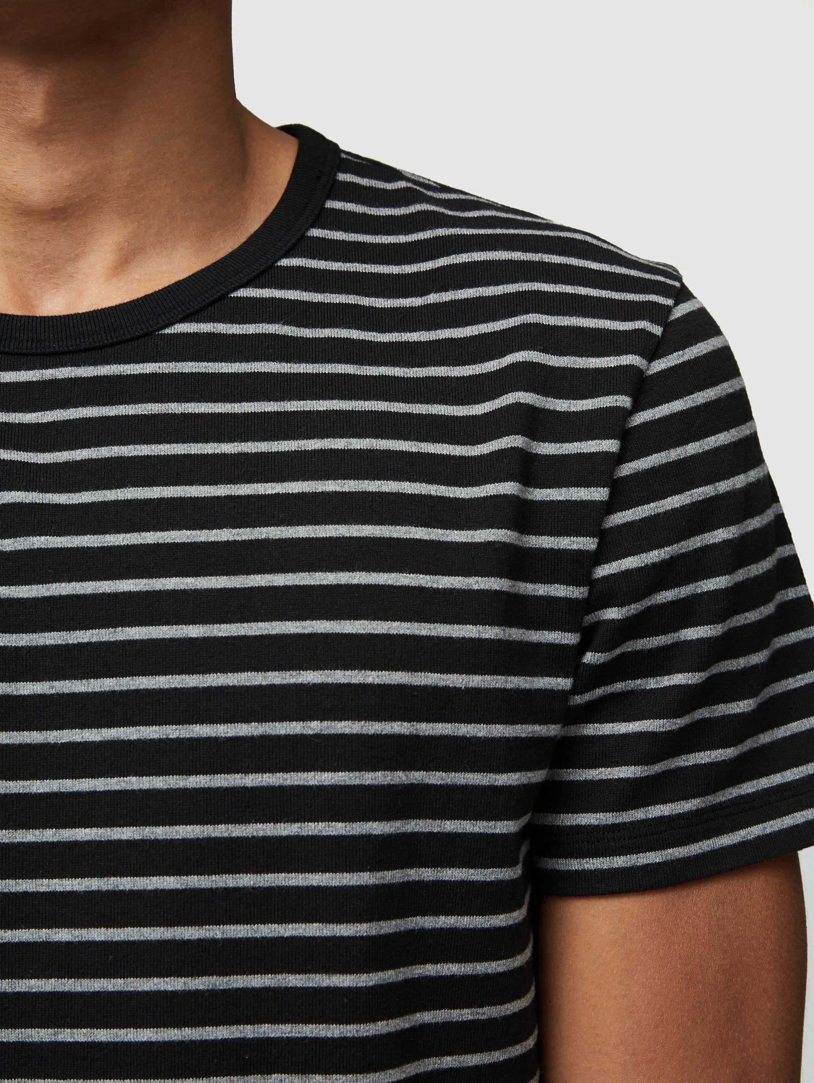 Short Sleeve Ringer Tee -- Noir Multi