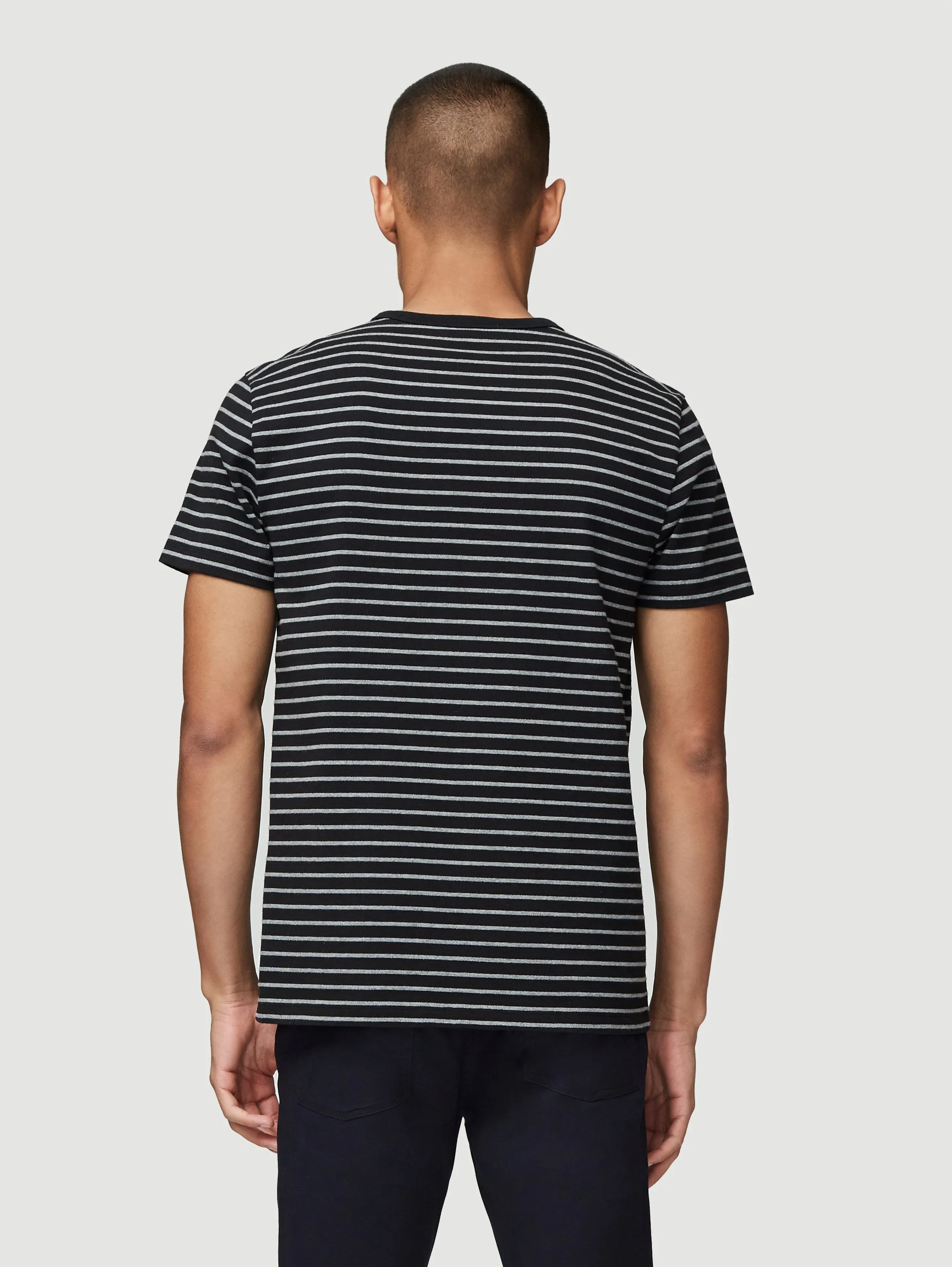 Short Sleeve Ringer Tee -- Noir Multi