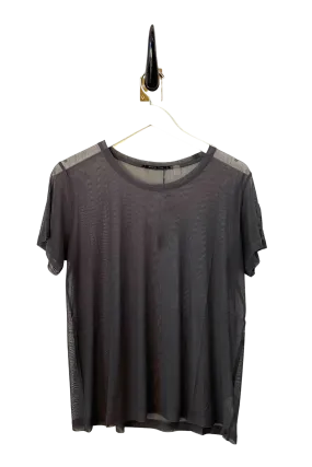 Silk Tulle Uniform Boyfriend Top