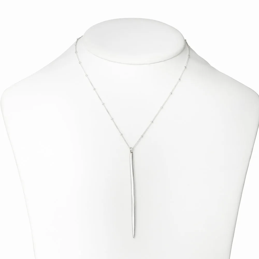 Silver Icicle Necklace - Large