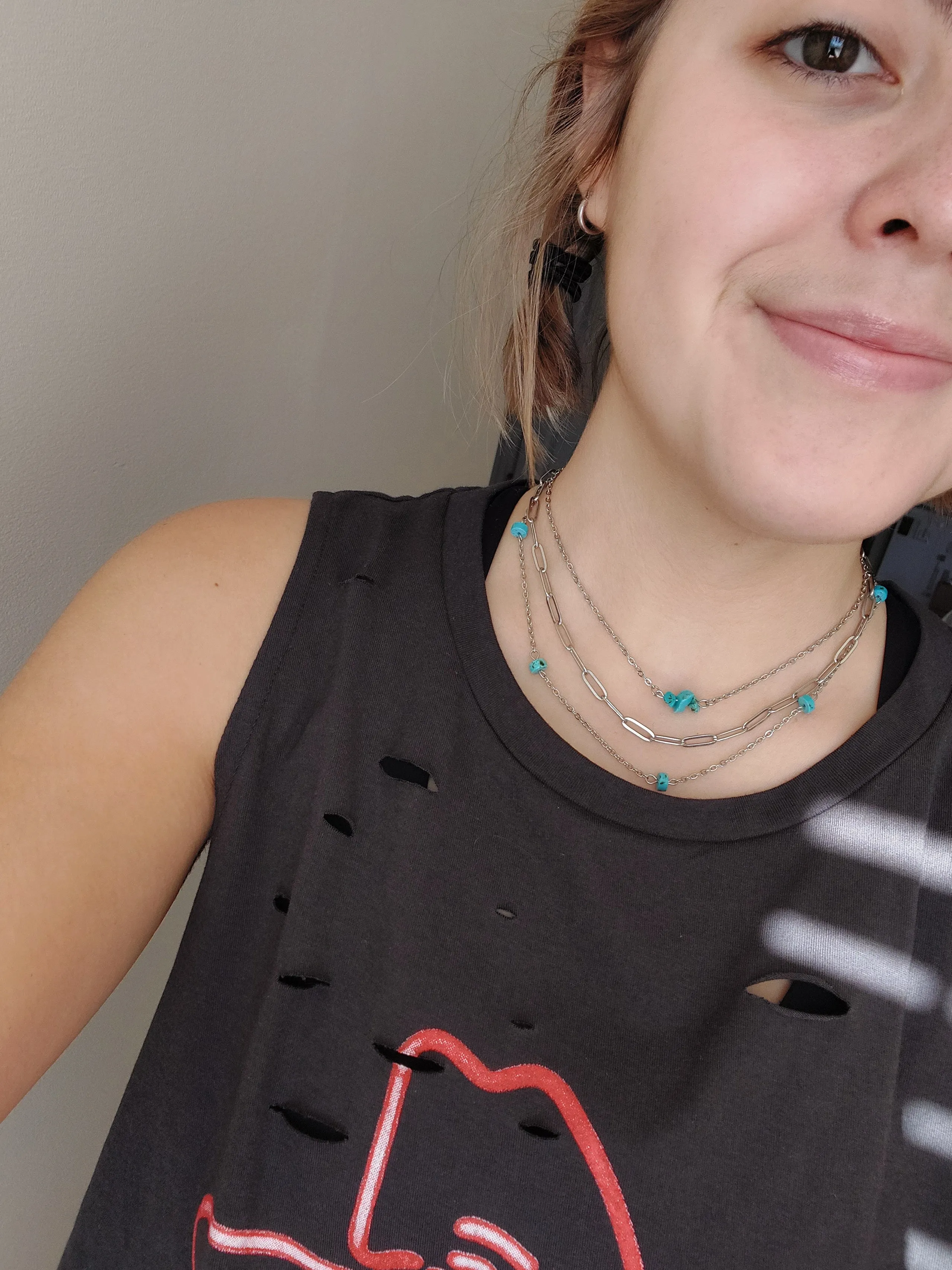 Simple paperclip chain choker