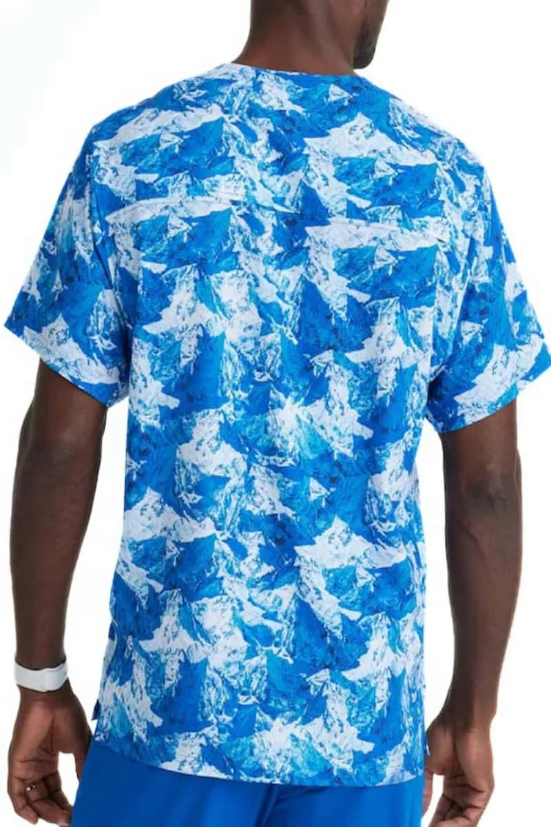Skechers Men's Structure Crossover V-Neck Top | Arctic Landscape