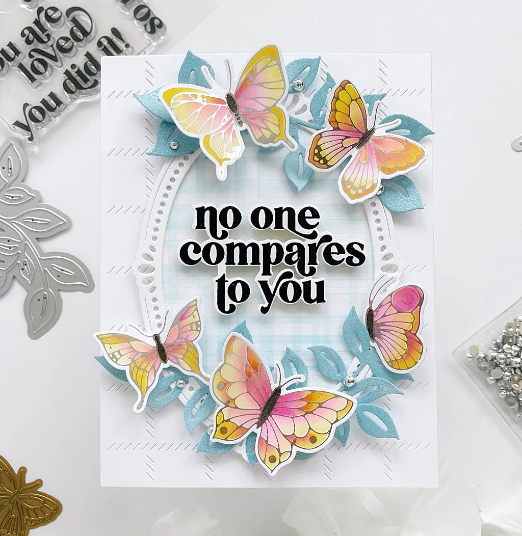 Small Butterflies layering stencil set