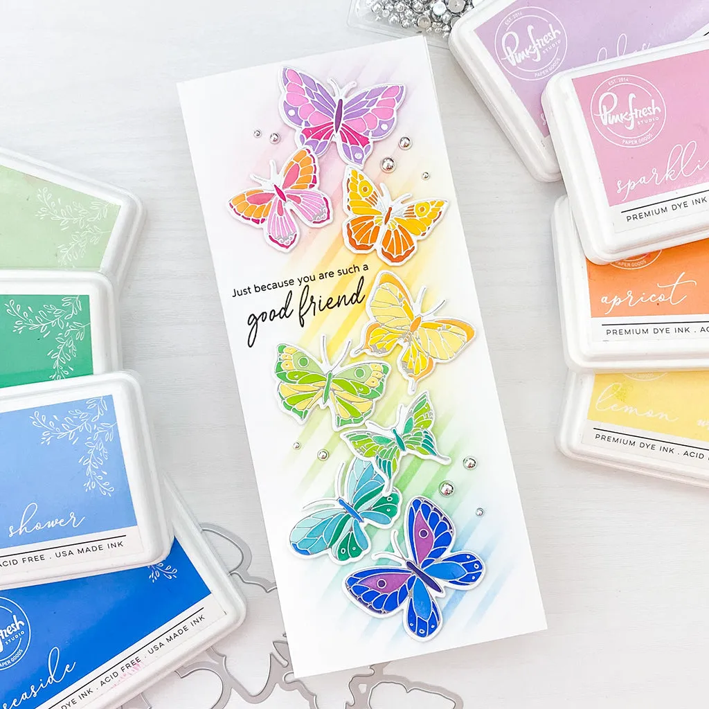 Small Butterflies layering stencil set