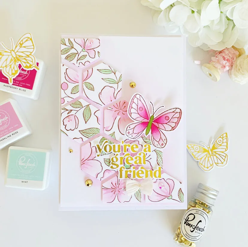 Small Butterflies layering stencil set