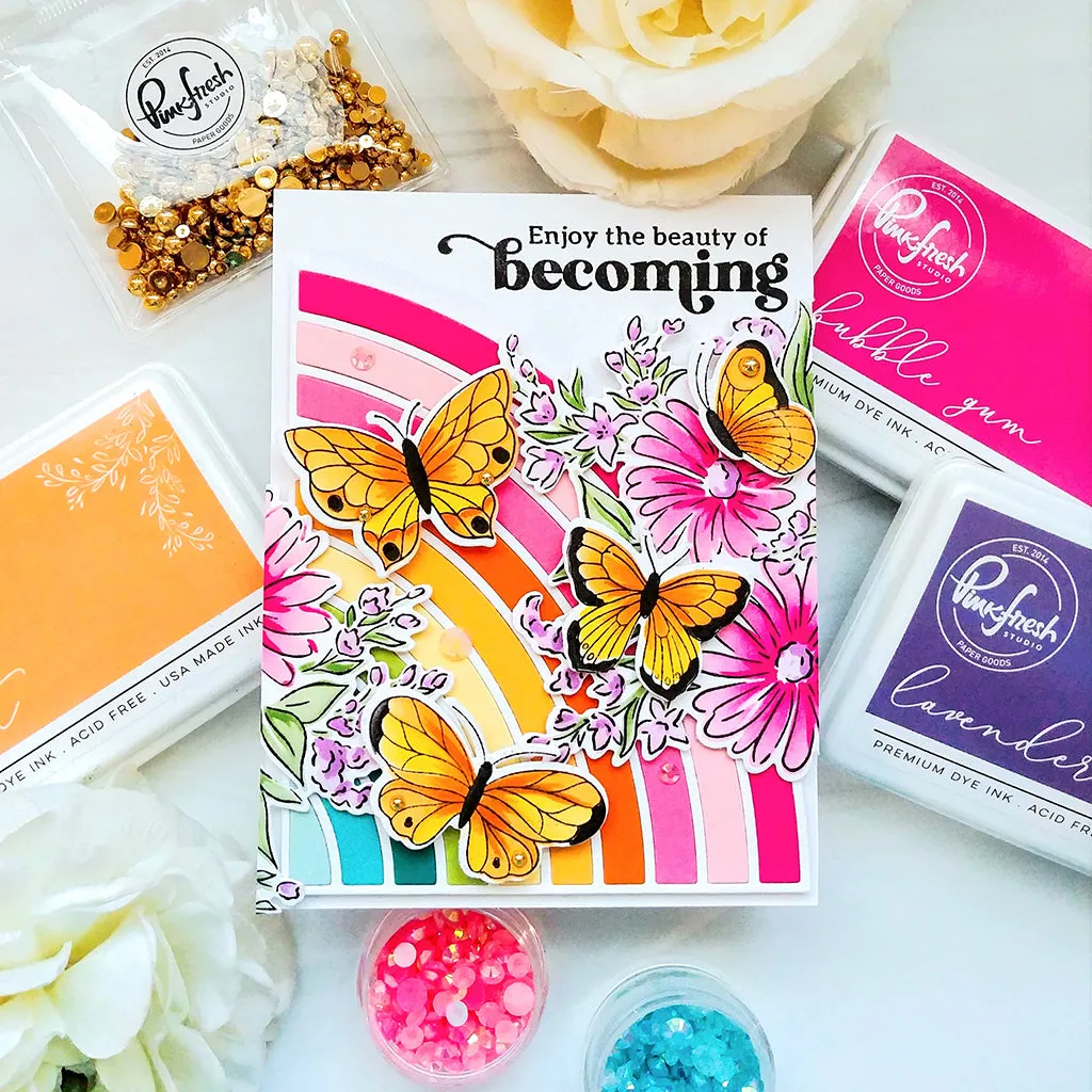 Small Butterflies layering stencil set