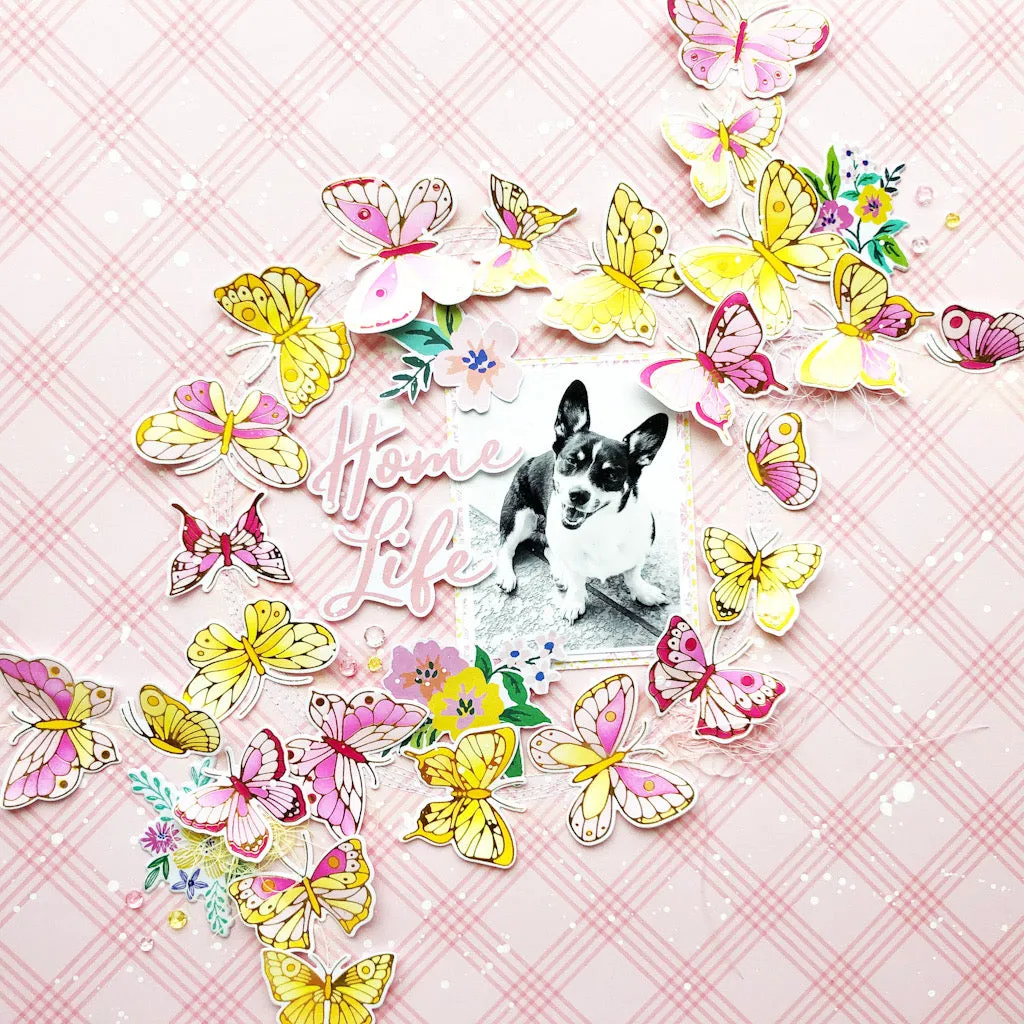 Small Butterflies layering stencil set
