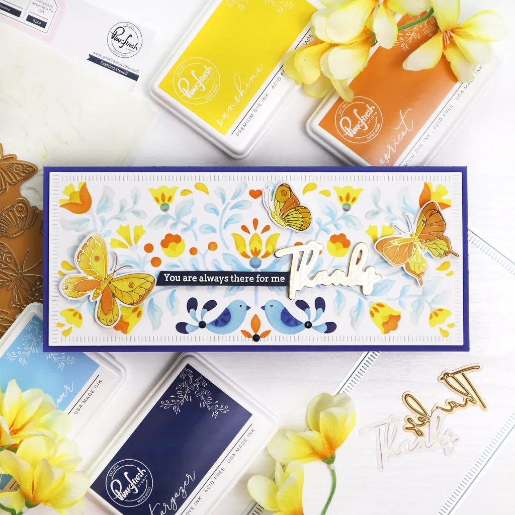 Small Butterflies layering stencil set