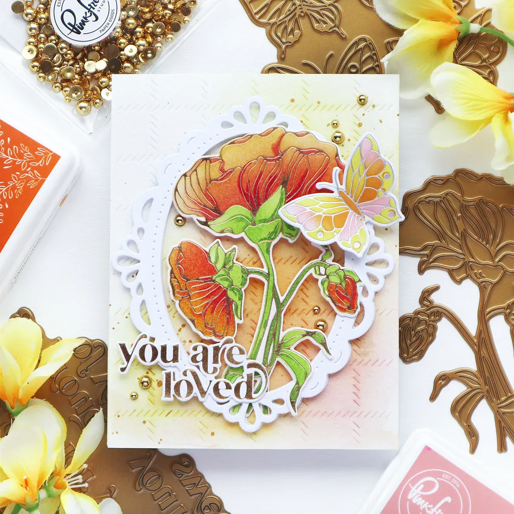 Small Butterflies layering stencil set