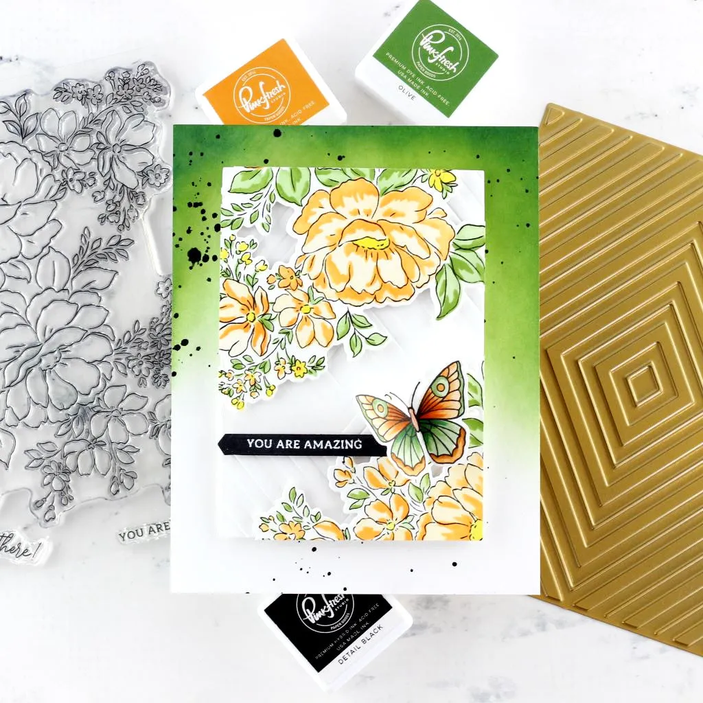 Small Butterflies layering stencil set