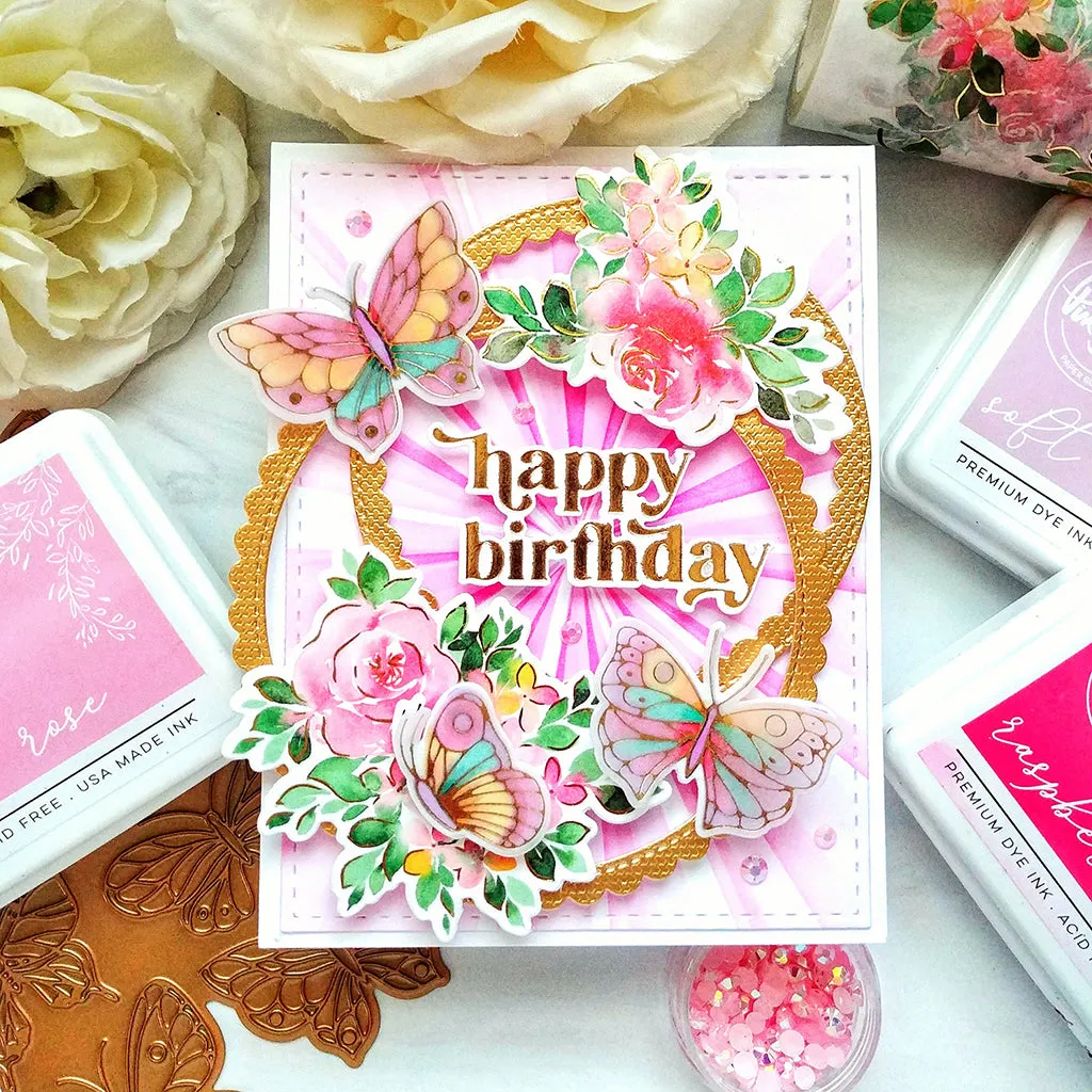 Small Butterflies layering stencil set