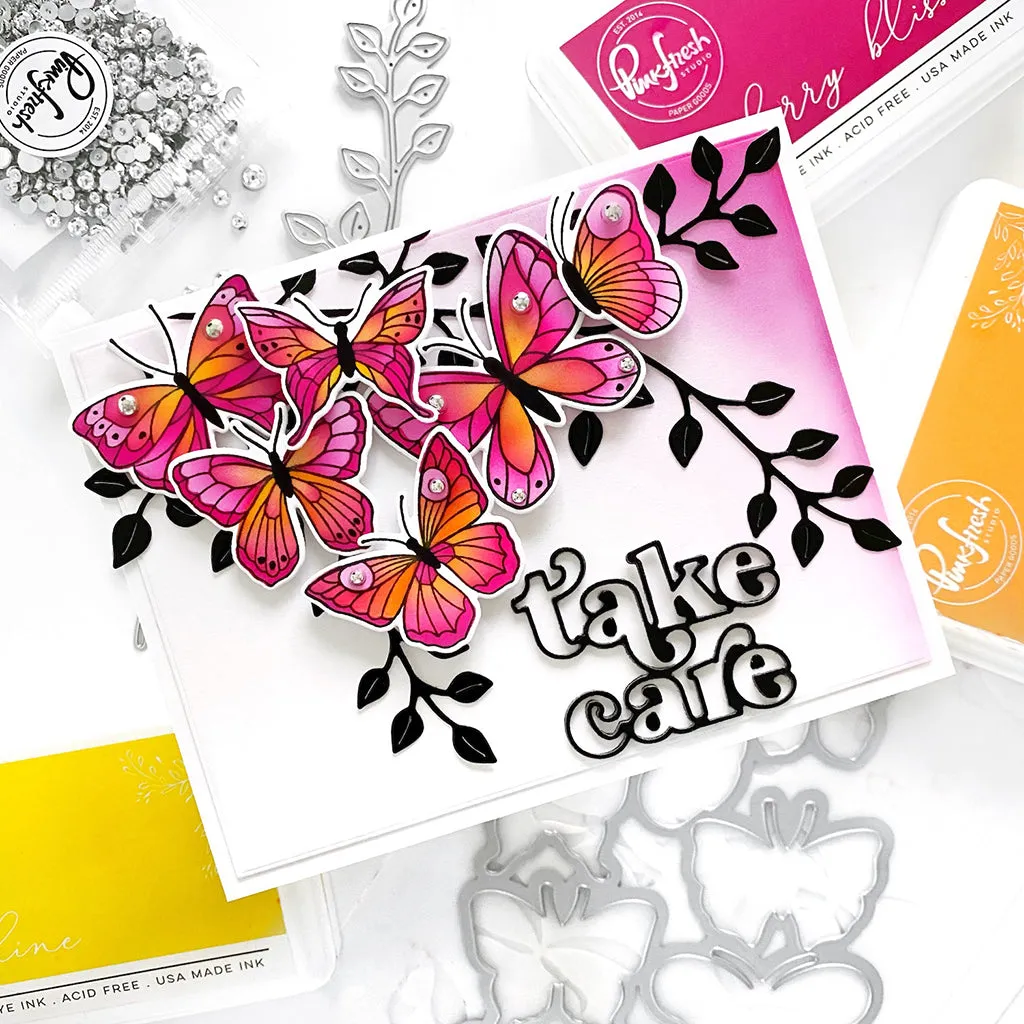 Small Butterflies layering stencil set