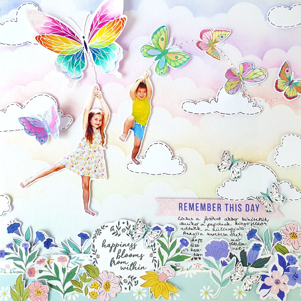 Small Butterflies layering stencil set