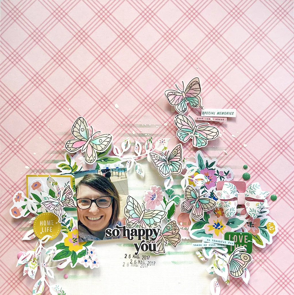 Small Butterflies layering stencil set