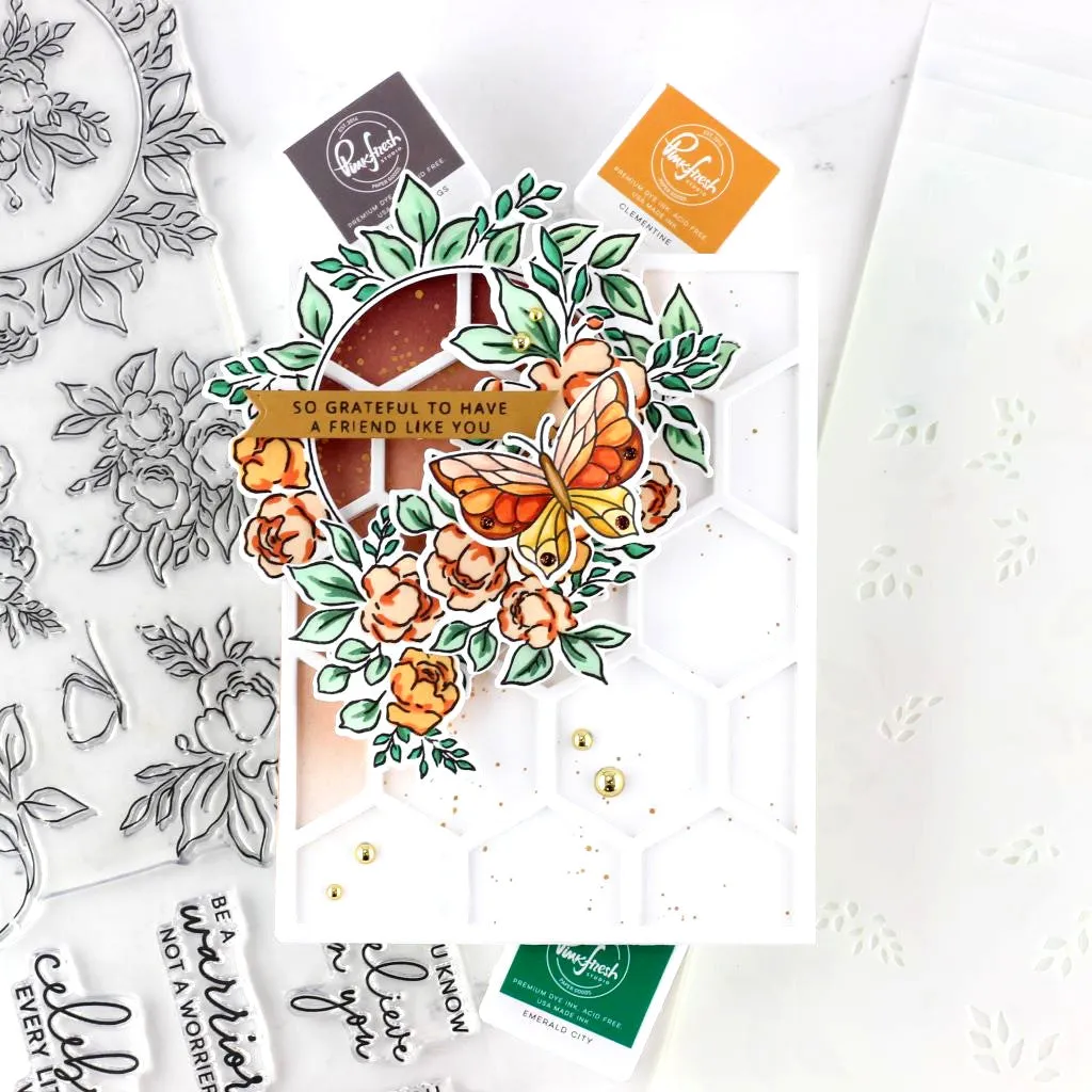 Small Butterflies layering stencil set