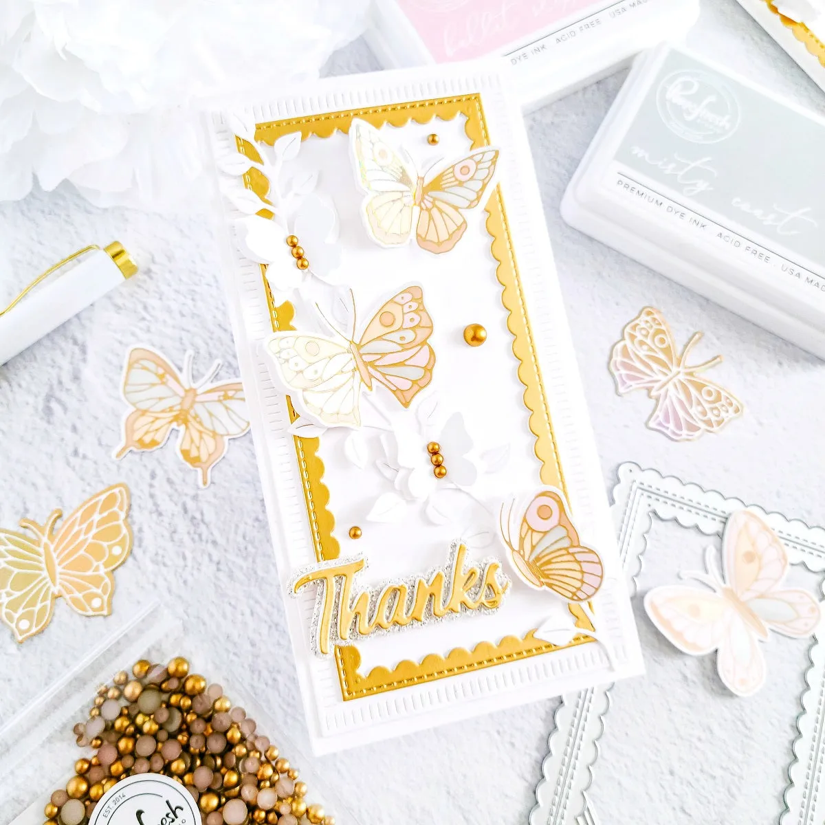 Small Butterflies layering stencil set