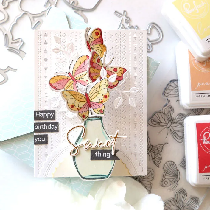Small Butterflies layering stencil set