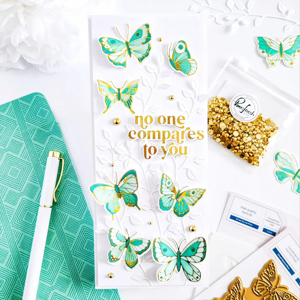 Small Butterflies layering stencil set