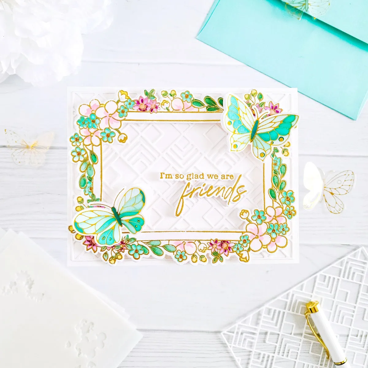 Small Butterflies layering stencil set