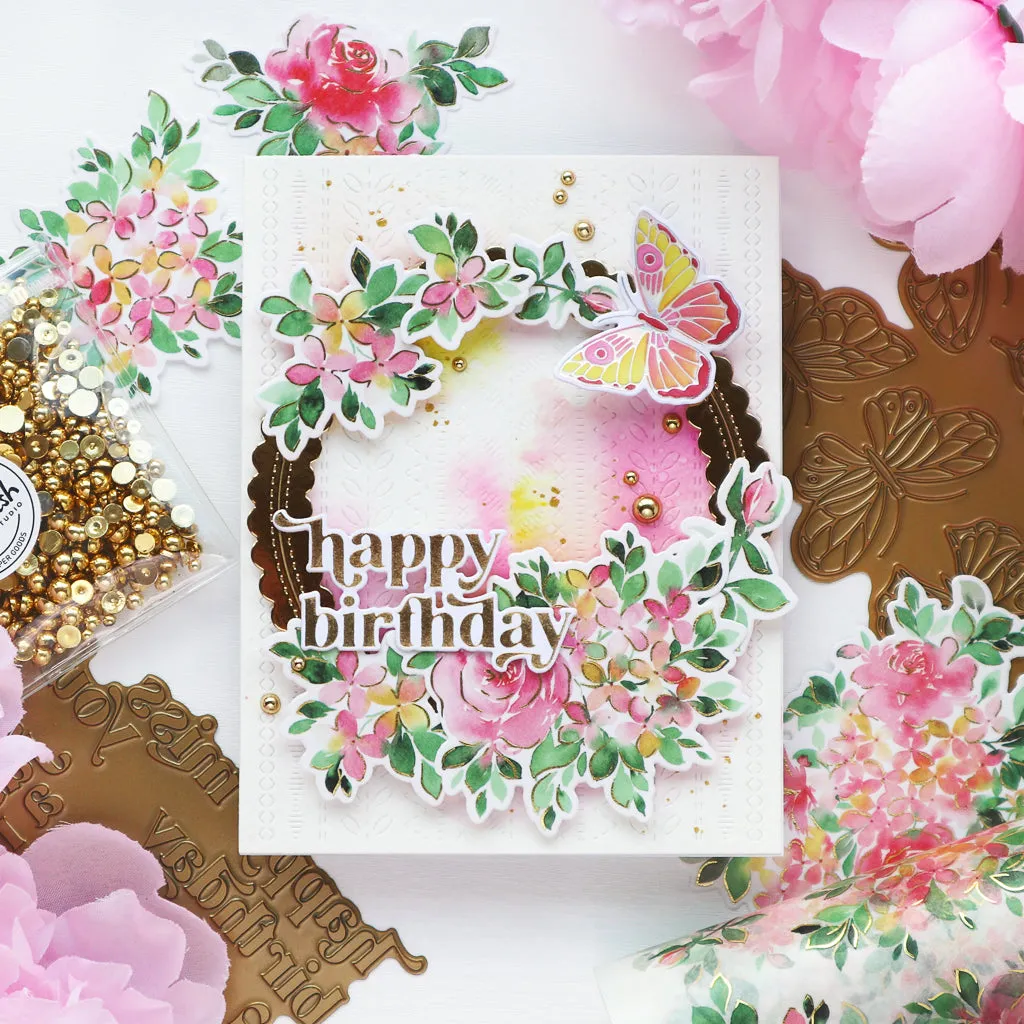 Small Butterflies layering stencil set