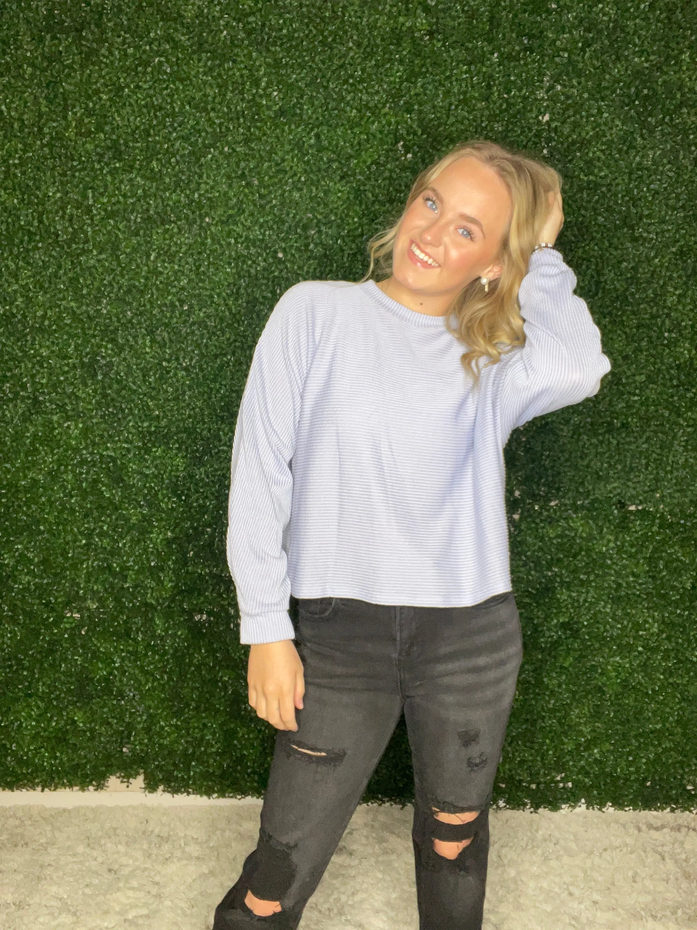 Soft Long Sleeve Ribbed Top