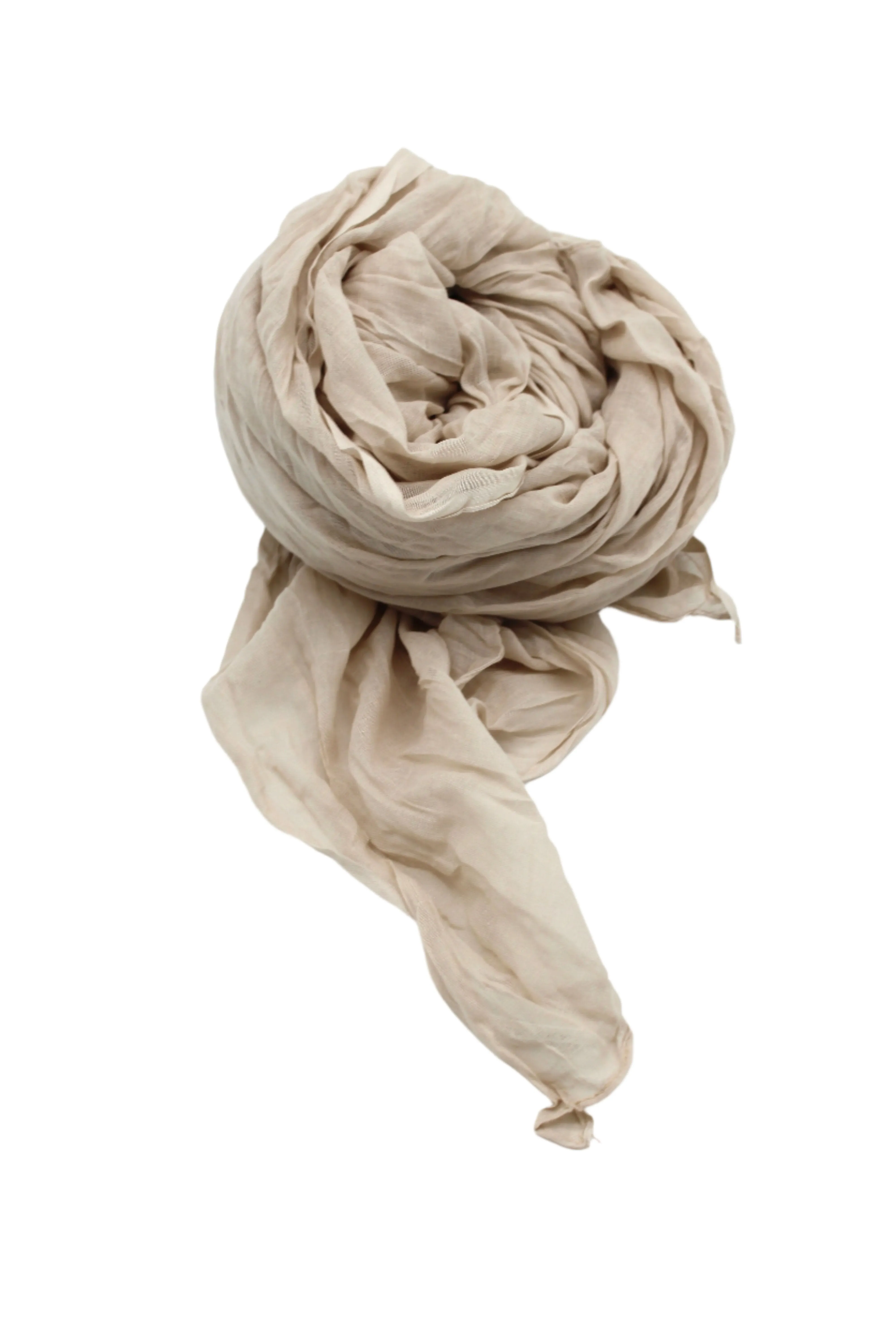 Solid Color Cotton Scarf Wrap