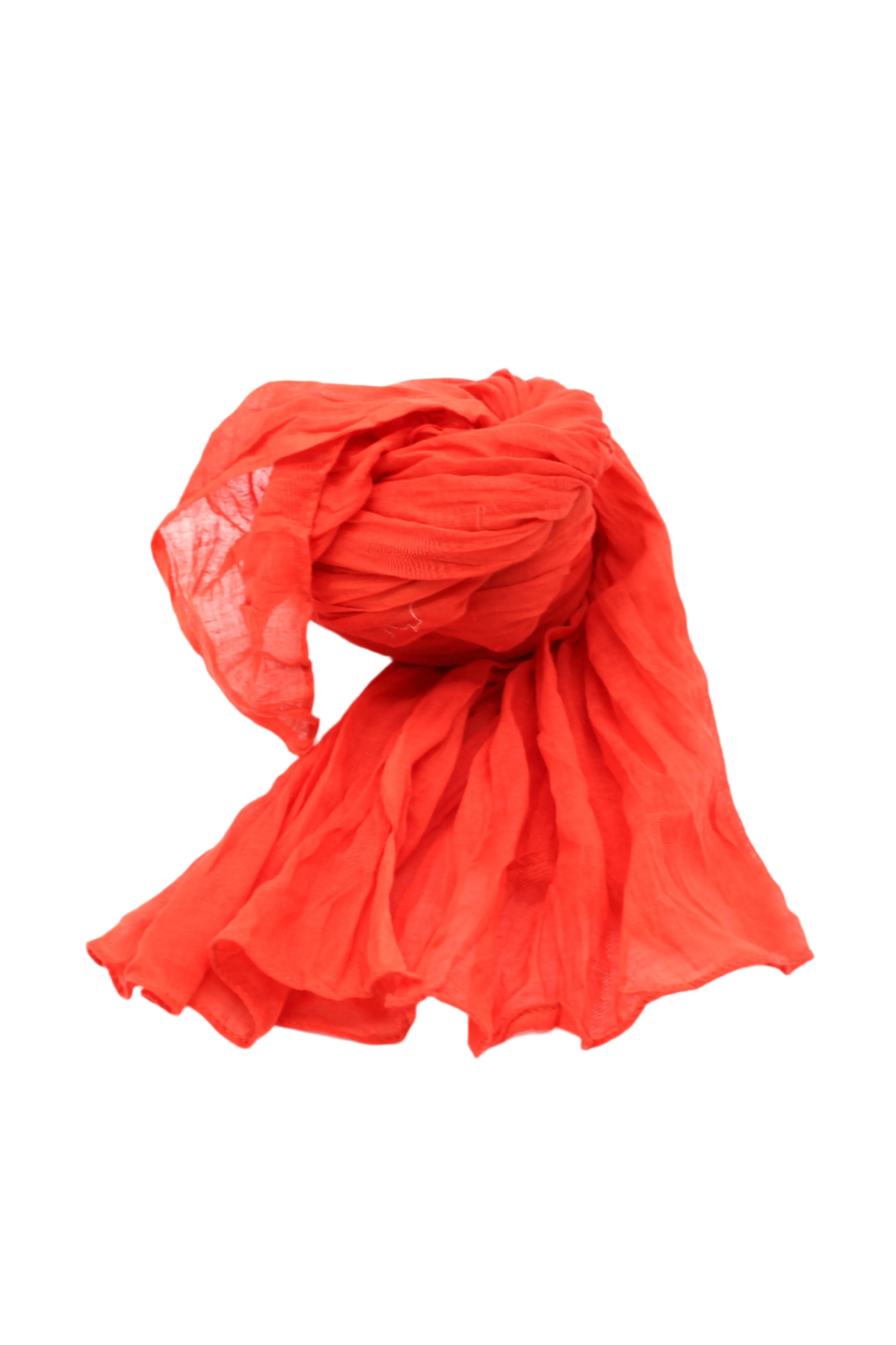 Solid Color Cotton Scarf Wrap