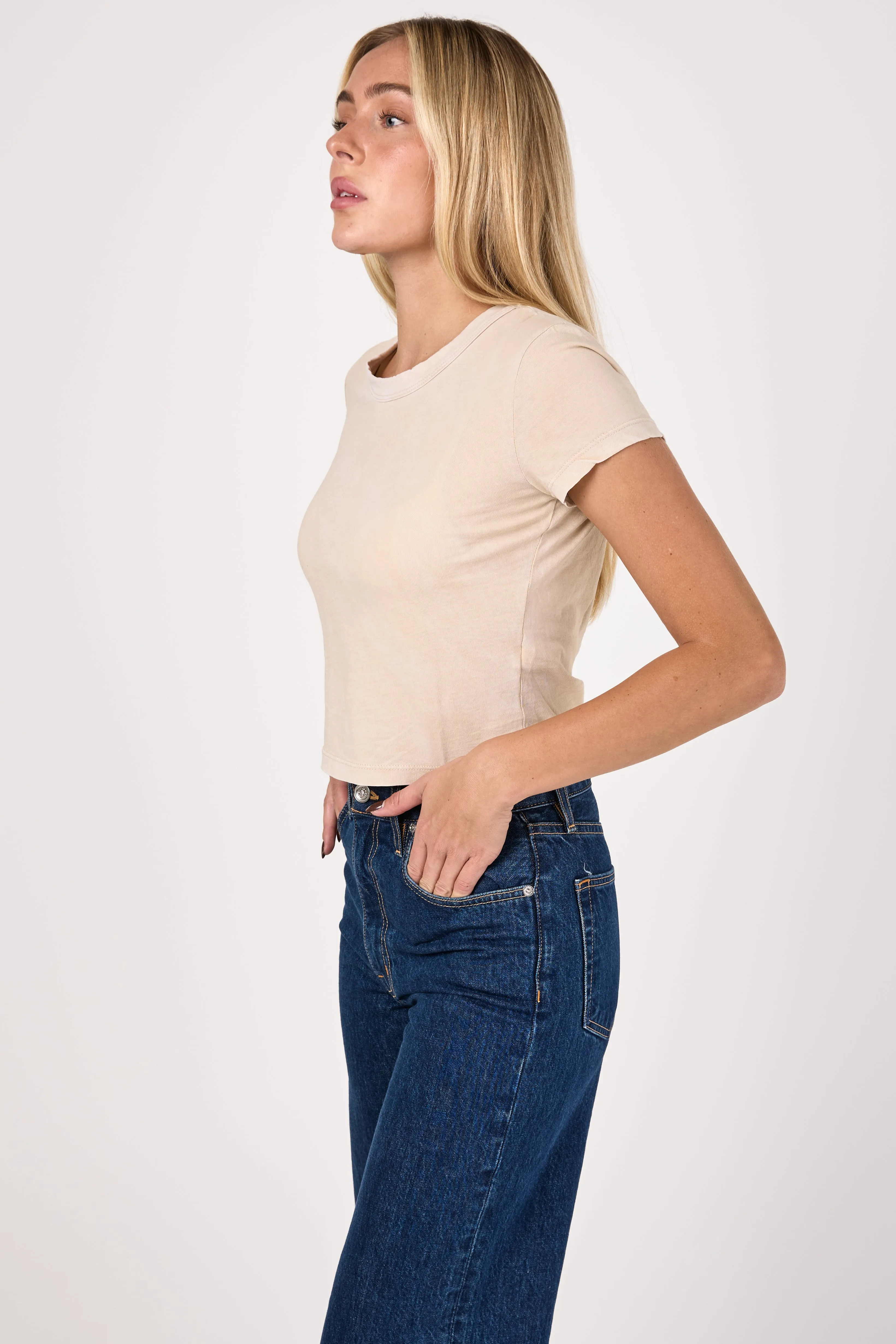 Standard Baby Tee in Vintage Oatmeal