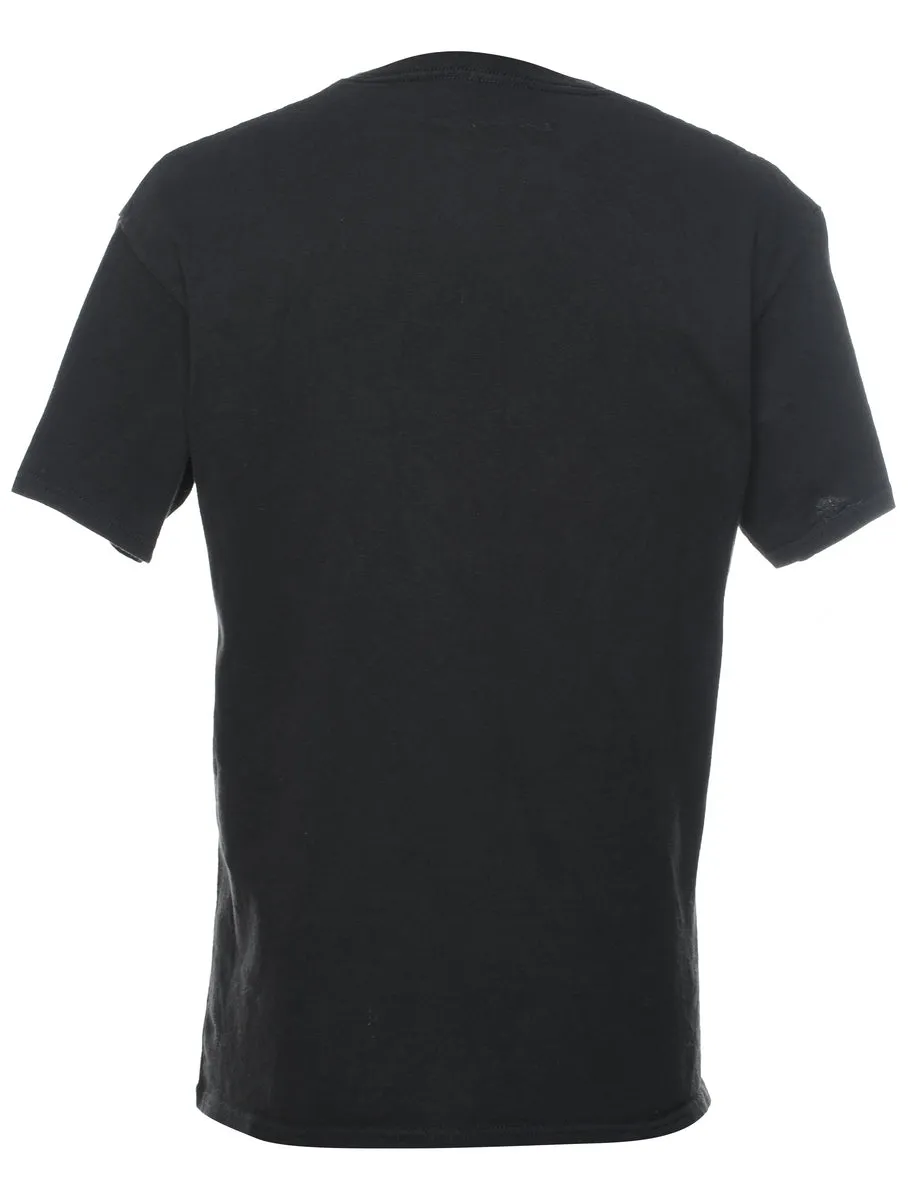 Strike First Printed Black T-shirt - M