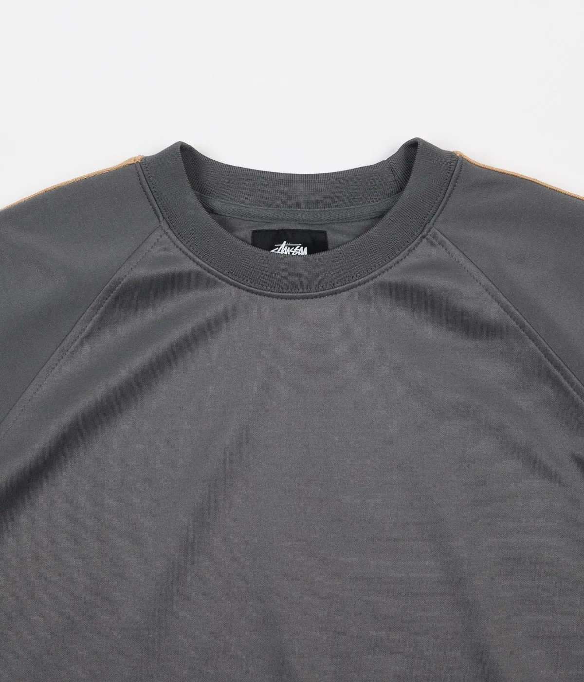 Stussy Poly Track Crewneck Sweatshirt - Grey