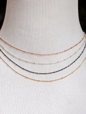 Susan Rifkin Dainty Satellite Chain Necklace | More Color Options!