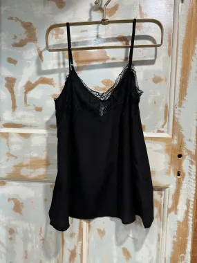Tambourine Silk Cami in Black