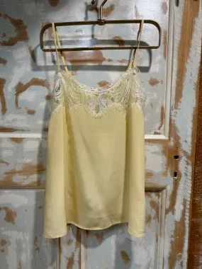 Tambourine Silk Cami in Buttermilk