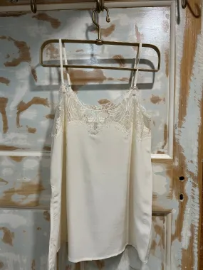 Tambourine Silk Cami in New Cream