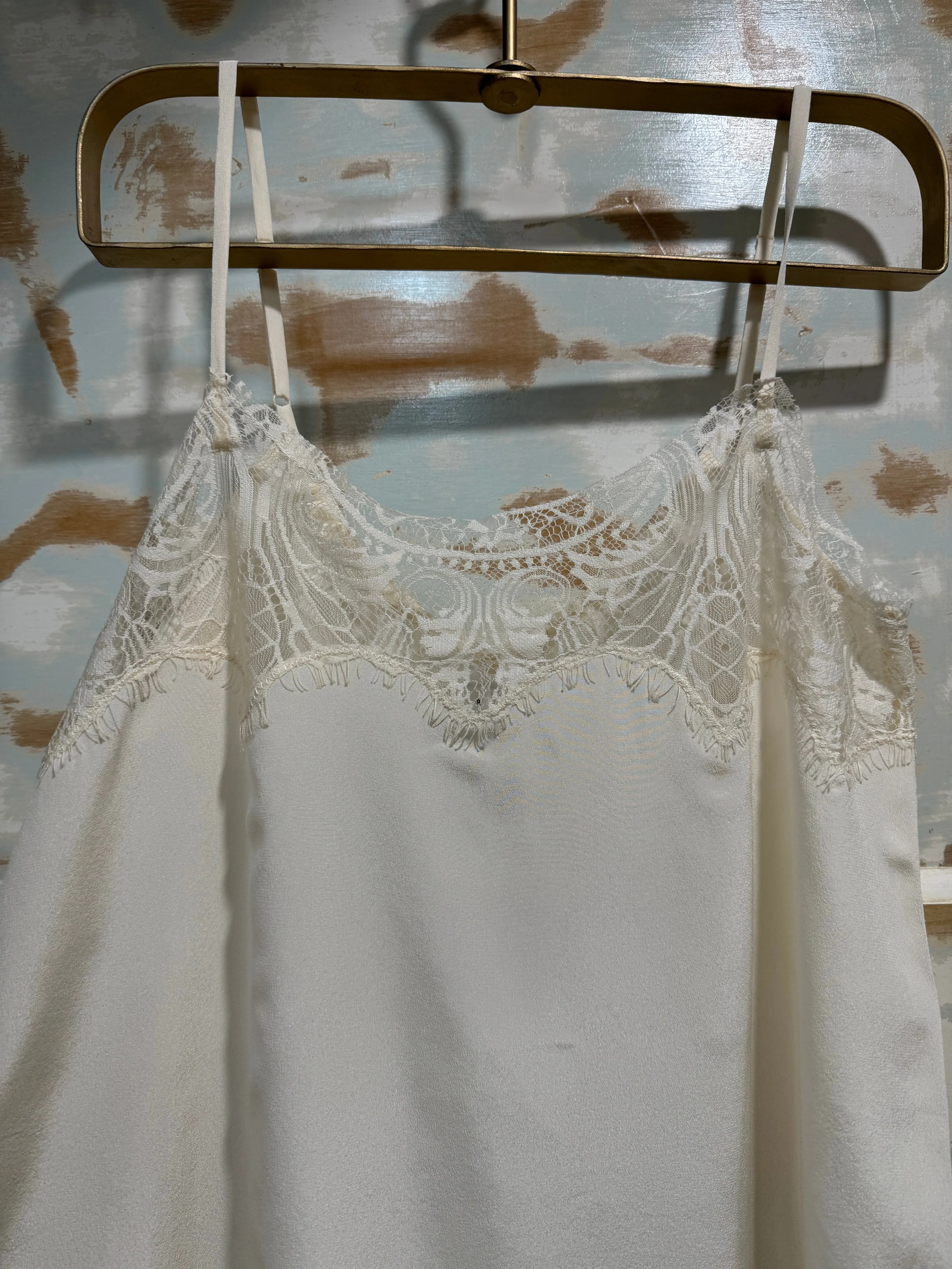 Tambourine Silk Cami in New Cream