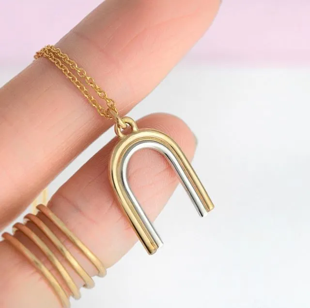 Tiny Arch Necklace Emma Brooke Jewelry