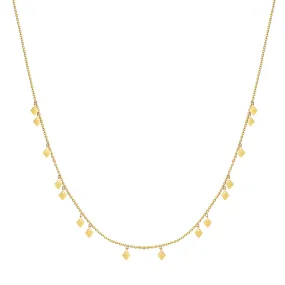 Tribal Charm Necklace  - 14 karat gold necklace for women