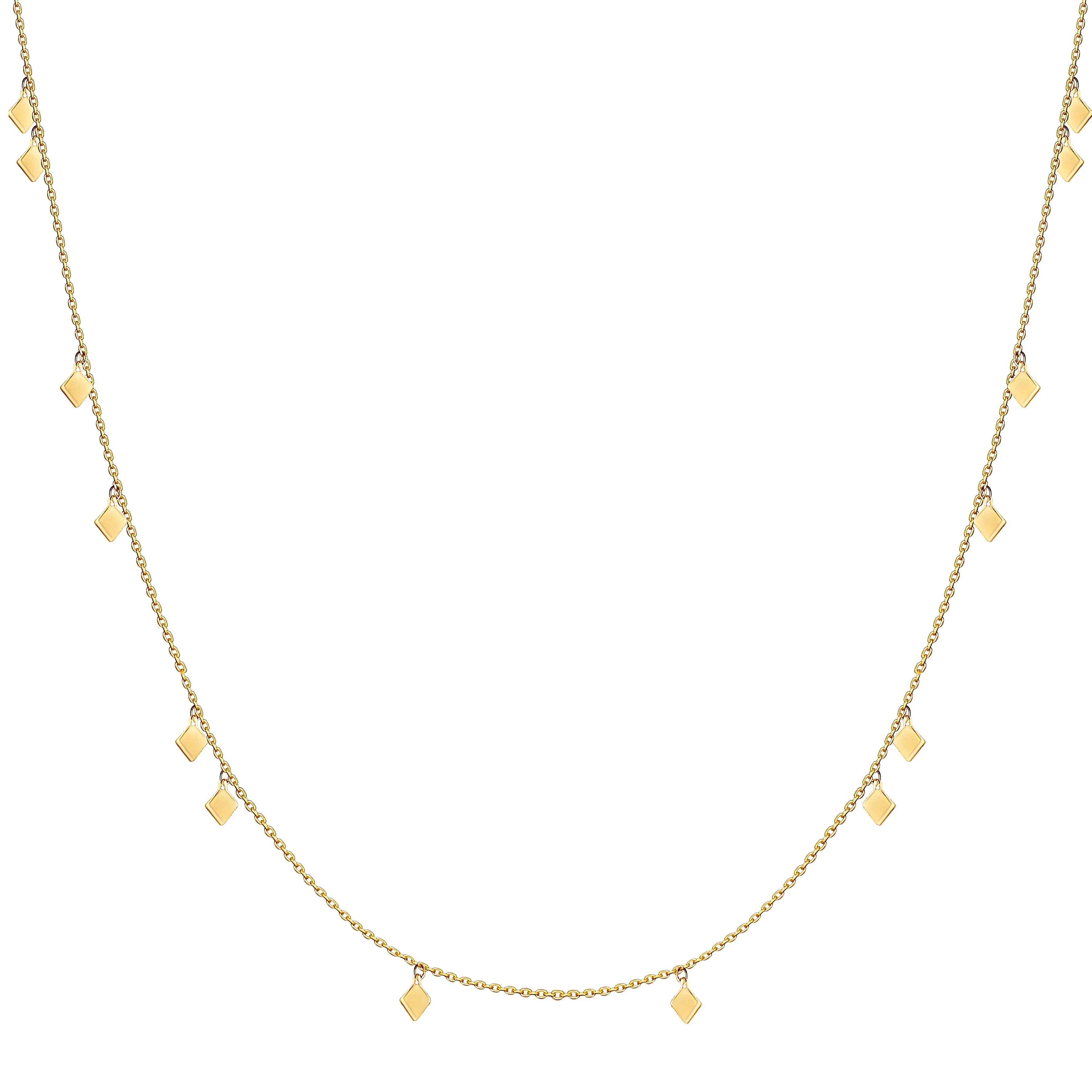 Tribal Charm Necklace  - 14 karat gold necklace for women