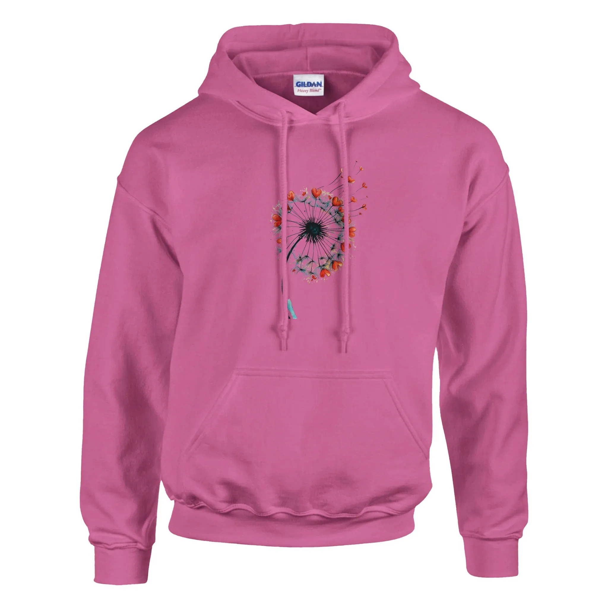Tropical Surf Hoodie - Vintage Nautical Sweatshirt with Dandelion Heart Design