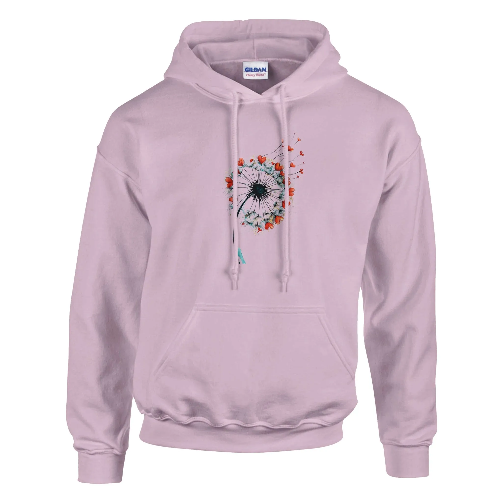 Tropical Surf Hoodie - Vintage Nautical Sweatshirt with Dandelion Heart Design