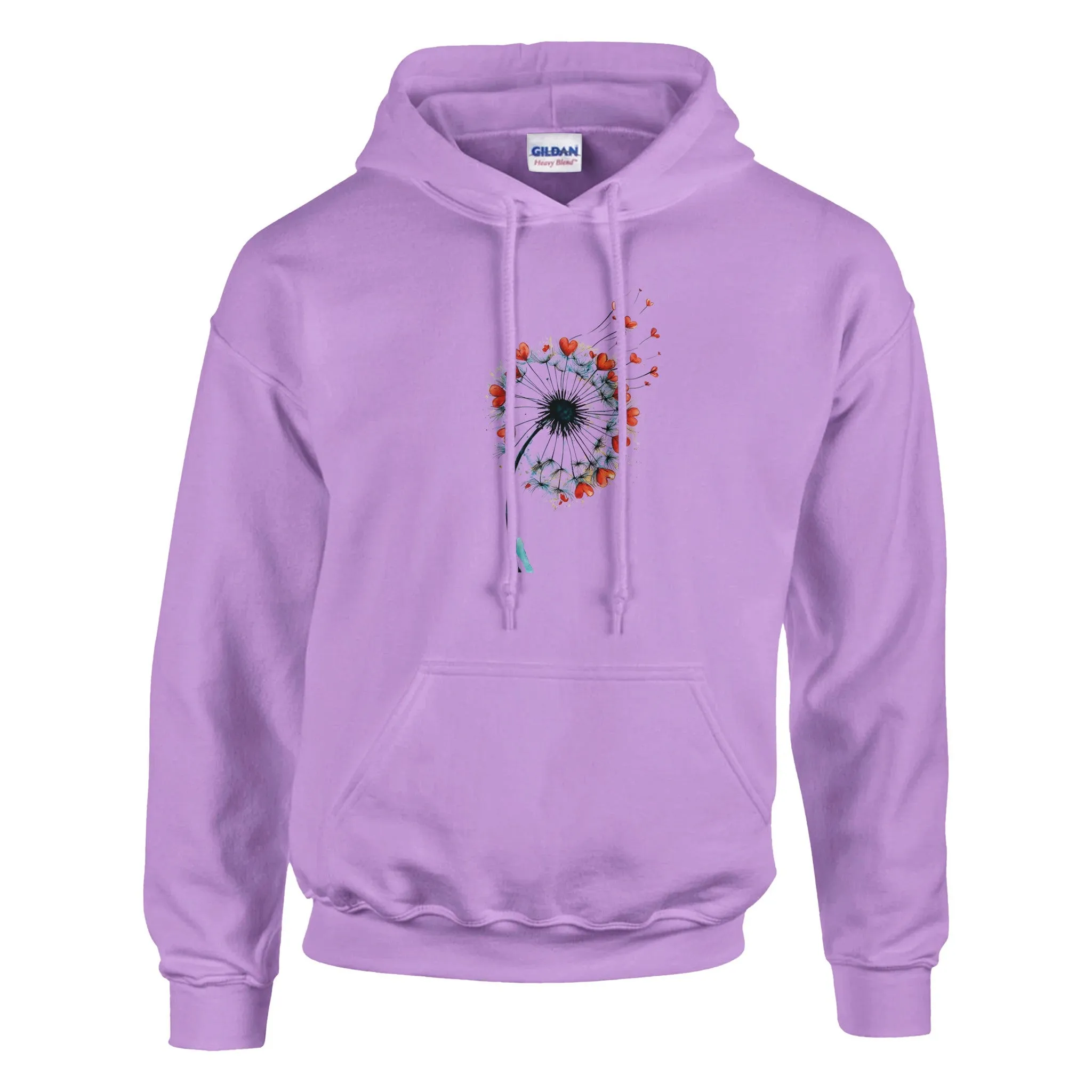Tropical Surf Hoodie - Vintage Nautical Sweatshirt with Dandelion Heart Design