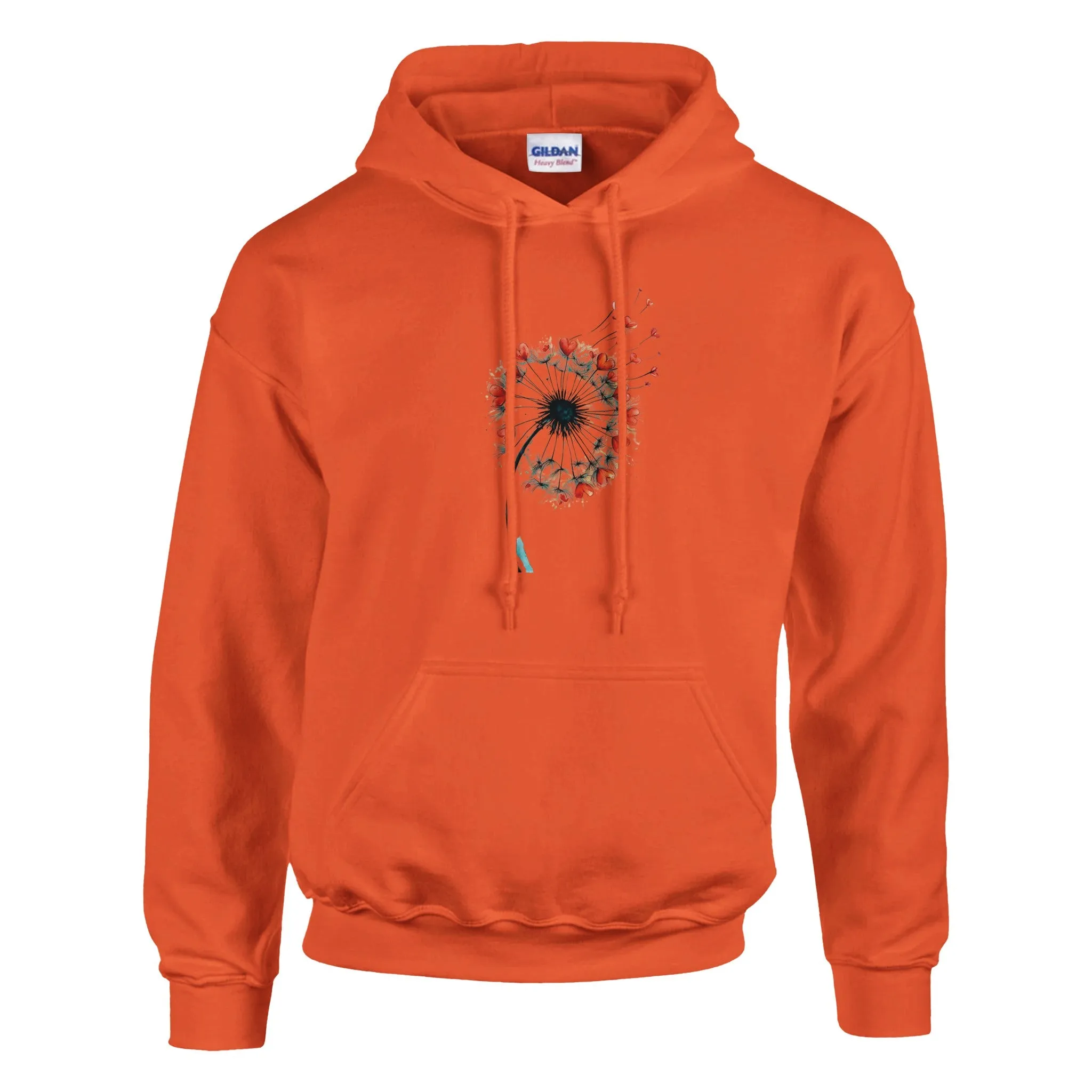 Tropical Surf Hoodie - Vintage Nautical Sweatshirt with Dandelion Heart Design